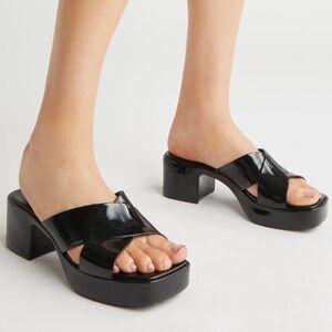 Jeffrey Campbell Bubble Platform Slide Sandals, NEW